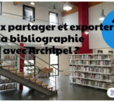 Partager et exporter bibliographie avec Archipel